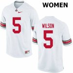Women's Ohio State Buckeyes #5 Garrett Wilson White Nike NCAA College Football Jersey In Stock DOK3144KT